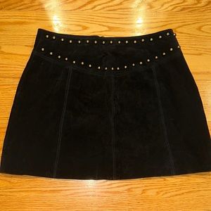 Forever 21 Mini Black Suede skirt: size S